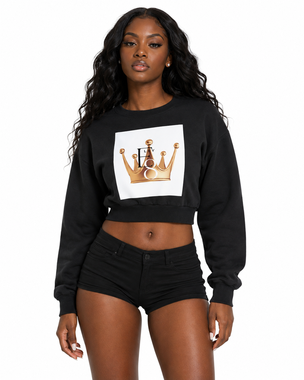 Vintage Washed Cropped Sweatshirt Elev8 Crown