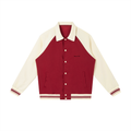 Contrast Raglan Sleeve Romans828 X G.V.O.M. Baseball Jacket